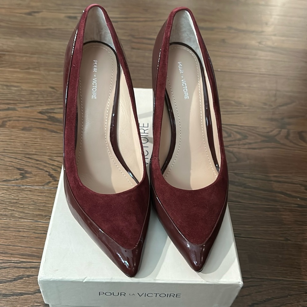 Pour la Victoire cennasp merlot pumps size 8